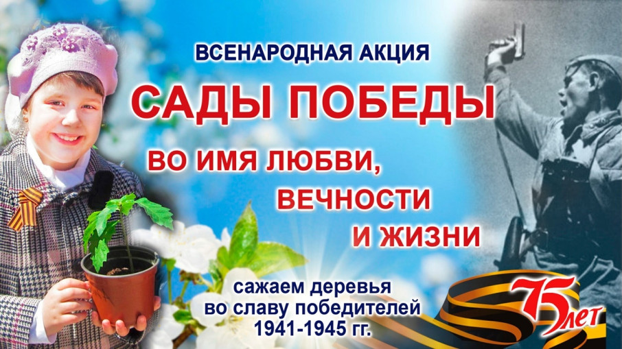 Проходит акция Сады Победы Проходит акция Сады Победы.
